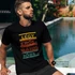 UTOLSÓ darabok! Légy erős és bátor - igés, keresztény feliratos férfi póló, fekete színben 2XL