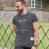Az Úr az én pásztorom 23.Zsoltár - igés, mintás, keresztény feliratos, kereknyakú férfi / unisex póló, SZÜRKE 3XL