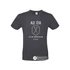 Az Úr az én pásztorom 23.Zsoltár - igés, mintás, keresztény feliratos, kereknyakú férfi / unisex póló, SZÜRKE S - 2XL ( S )