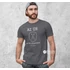 Az Úr az én pásztorom 23.Zsoltár - igés, mintás, keresztény feliratos, kereknyakú férfi / unisex póló, SZÜRKE 3XL