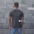 Mustármagnyi hit - igés, mintás, keresztény feliratos, kereknyakú férfi / unisex póló, GRAFITSZÜRKE színben,  S - 2XL méretben ( S ) KÉTOLDALAS MINTA
