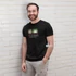 Megtaláltam, akit lelkemből szeretek - igés, mintás, keresztény feliratos, kereknyakú férfi / unisex póló, FEKETE színben S - 2XL ( S )