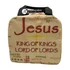 Jesus: King of Kings, Lord of Lords - igés, keresztény feliratos, ebédes, uzsonnás táska, hőtartó anyaggal bélelt ( angol nyelvű )
